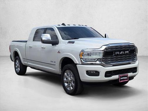 Pearl White 2024 RAM 2500 Limited Mega Cab 4x4 6'4' Box