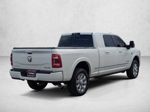 Pearl White 2024 RAM 2500 Limited Mega Cab 4x4 6'4' Box