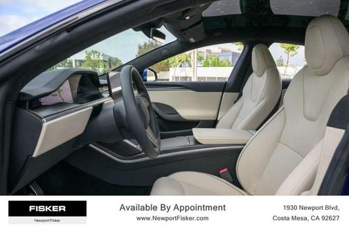 Blue 2021 Tesla Model S Plaid