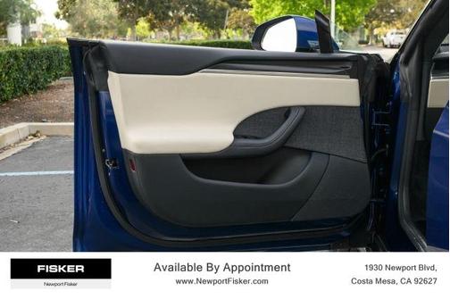 Blue 2021 Tesla Model S Plaid