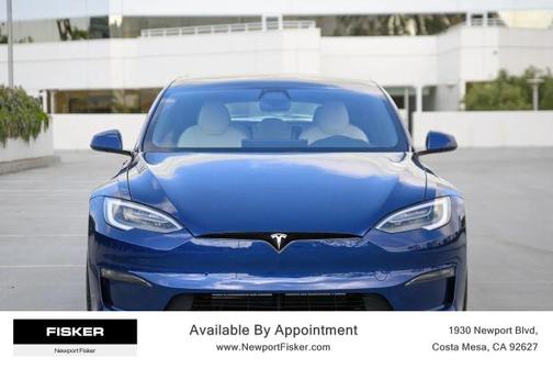 Blue 2021 Tesla Model S Plaid