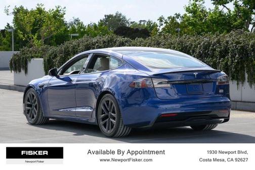Blue 2021 Tesla Model S Plaid