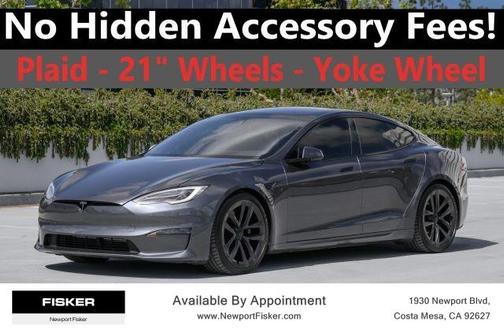 Gray 2021 Tesla Model S Plaid