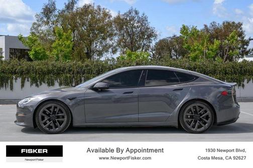 Gray 2021 Tesla Model S Plaid