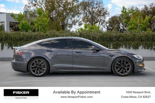Gray 2021 Tesla Model S Plaid