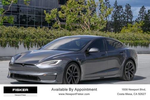 Gray 2021 Tesla Model S Plaid