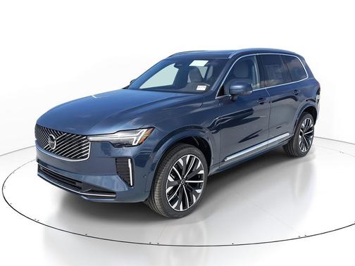 Denim Blue Metallic 2026 Volvo XC90 Plus, B6 AWD Gas (mild hybrid), Gasoline, Bright, 7 Seats