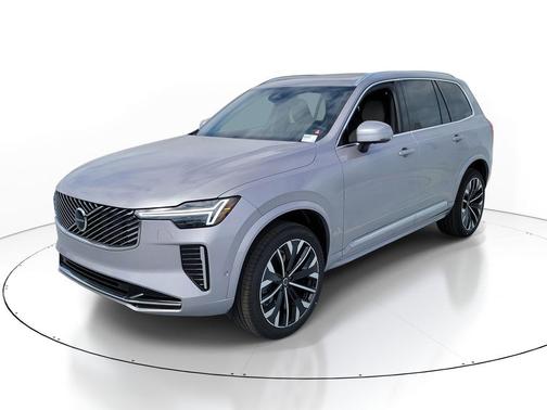 Aurora Silver 2026 Volvo XC90 Plus, B6 AWD Gas (mild hybrid), Gasoline, Bright, 7 Seats