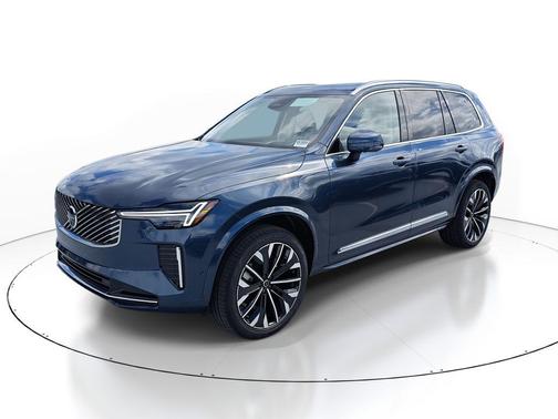 Denim Blue Metallic 2026 Volvo XC90 Ultra, B6 AWD Gas (mild hybrid), Gasoline, Bright, 7 Seats