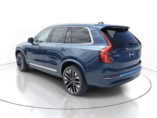 Denim Blue Metallic 2026 Volvo XC90 Plus, B6 AWD Gas (mild hybrid), Gasoline, Bright, 7 Seats