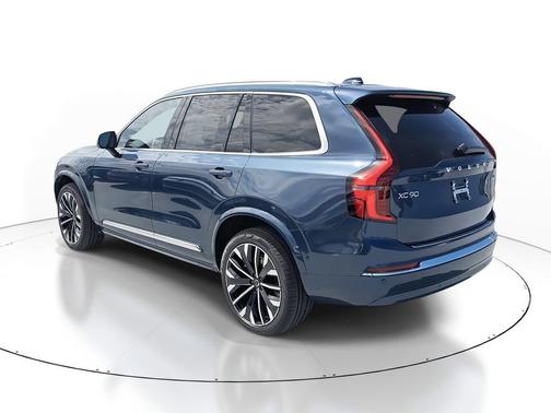 Denim Blue Metallic 2026 Volvo XC90 Plus, B6 AWD Gas (mild hybrid), Gasoline, Bright, 7 Seats
