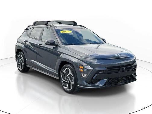 Ecotronic Gray Pearl w/Black Roof 2024 Hyundai KONA N Line
