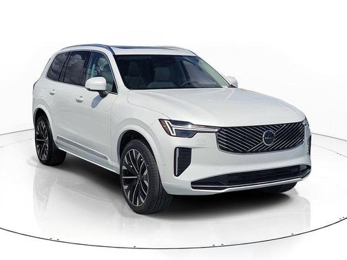 Crystal White Pearl 2026 Volvo XC90 Ultra, B6 AWD Gas (mild hybrid), Gasoline, Bright, 6 Seats