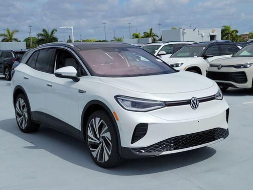 opal white with black roof 2026 Volkswagen ID.4 AWD Pro S Plus