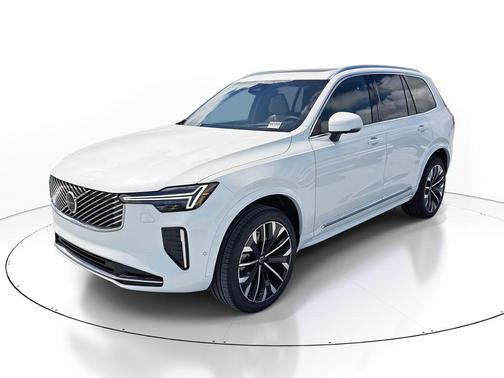 Crystal White Pearl 2026 Volvo XC90 Ultra, B6 AWD Gas (mild hybrid), Gasoline, Bright, 7 Seats