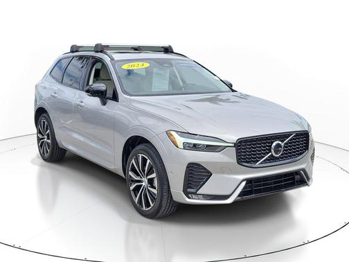Silver Dawn Metallic 2024 Volvo XC60 B5 Plus Dark Theme