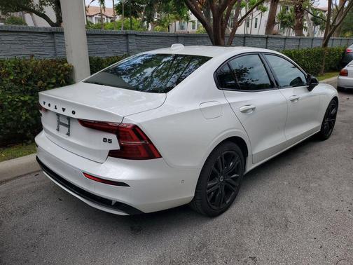 Crystal White Metallic 2024 Volvo S60 B5 Plus Black Edition
