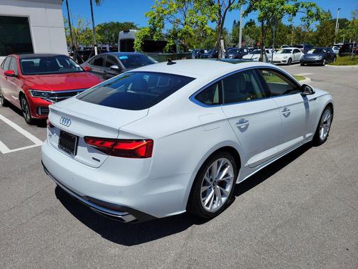 Glacier White Metallic 2021 Audi A5 Sportback Premium Plus
