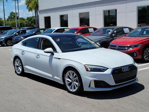 Glacier White Metallic 2021 Audi A5 Sportback Premium Plus