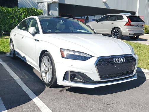 Glacier White Metallic 2021 Audi A5 Sportback Premium Plus