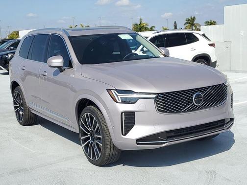Aurora Silver 2026 Volvo XC90 Plus, B6 AWD Gas (mild hybrid), Gasoline, Bright, 7 Seats