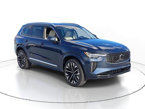 Denim Blue Metallic 2026 Volvo XC90 Ultra, B6 AWD Gas (mild hybrid), Gasoline, Bright, 7 Seats