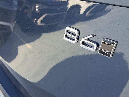 Denim Blue Metallic 2026 Volvo XC90 Ultra, B6 AWD Gas (mild hybrid), Gasoline, Bright, 7 Seats