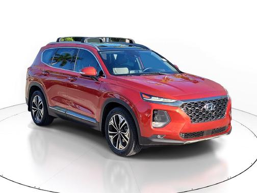 Lava Orange 2020 Hyundai SANTA FE Limited 2.0T