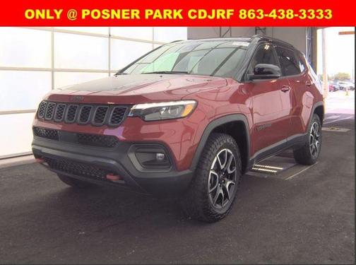 Red 2025 Jeep Compass Trailhawk