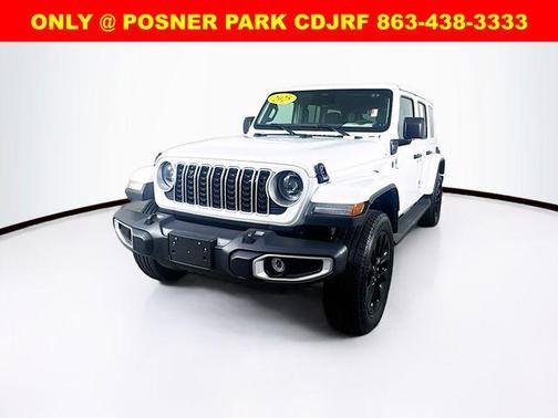 Bright White Clearcoat 2025 Jeep Wrangler 4xe Sahara