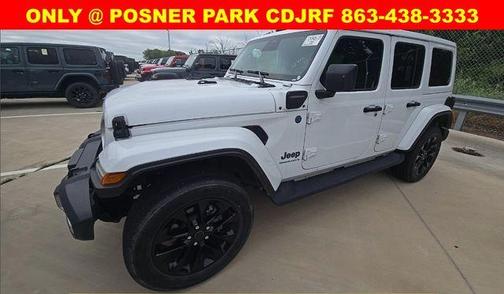 Bright White Clearcoat 2025 Jeep Wrangler 4xe Sahara