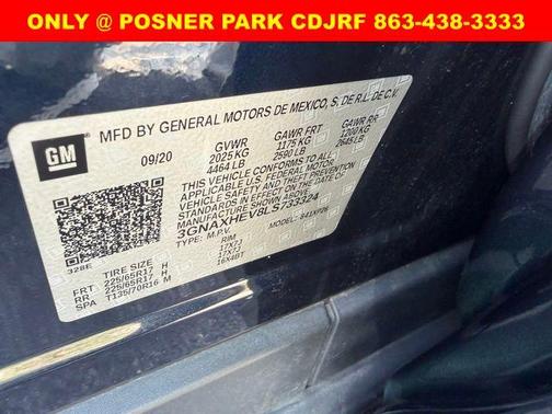 Midnight Blue Metallic 2020 Chevrolet Equinox LS