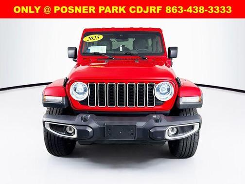 Firecracker Red Clearcoat 2025 Jeep Wrangler 4xe Sahara