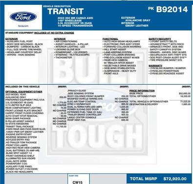 2023 Ford Transit-350 Base