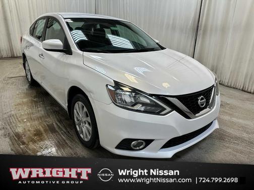 Aspen White 2019 Nissan Sentra SV Sedan