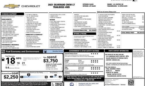 2021 Chevrolet Silverado 1500 LT Trail Boss