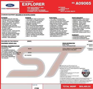 Vapor Blue 2025 Ford Explorer ST
