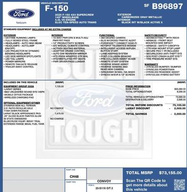 Carbonized Gray 2025 Ford F-150 Lariat