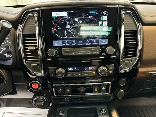 Deep Blue Pearl 2024 Nissan Titan Platinum Reserve