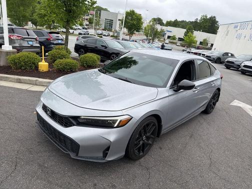 Solar Silver Metallic 2025 Honda Civic Sport