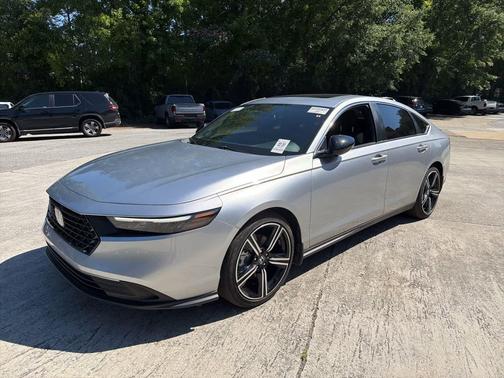 Solar Silver Metallic 2025 Honda Accord Hybrid Sport