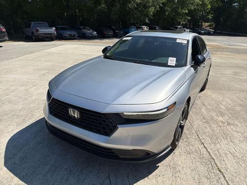Solar Silver Metallic 2025 Honda Accord Hybrid Sport