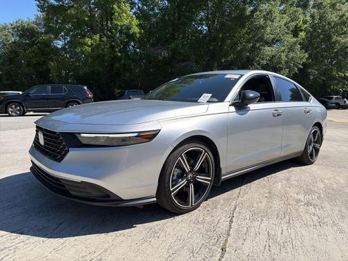 Solar Silver Metallic 2025 Honda Accord Hybrid Sport