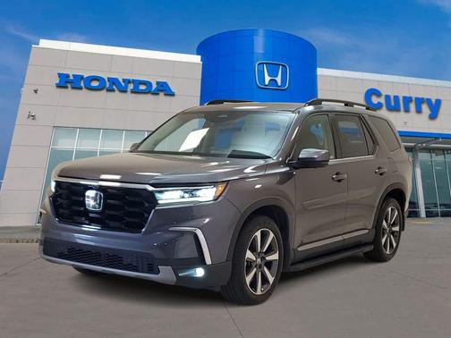 Modern Steel Metallic 2023 Honda Pilot AWD Elite