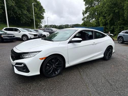 Platinum White Pearl 2020 Honda Civic Si Base