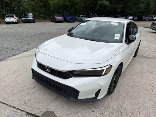 Platinum White Pearl 2025 Honda Civic Sport