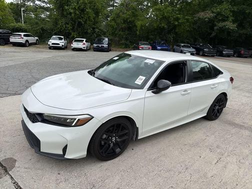Platinum White Pearl 2025 Honda Civic Sport