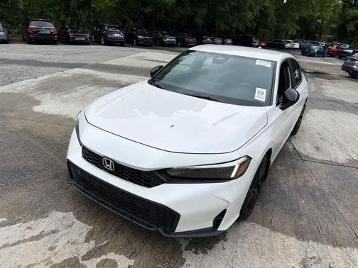 Platinum White Pearl 2025 Honda Civic Sport