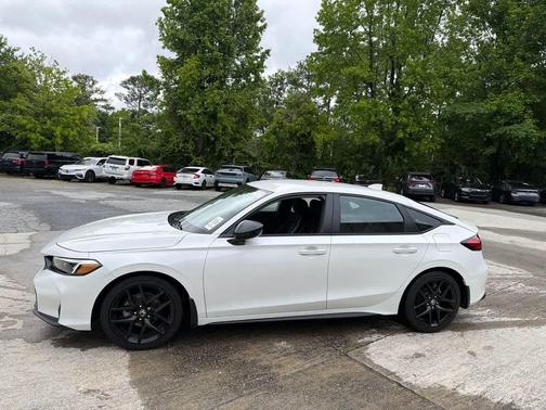 Platinum White Pearl 2025 Honda Civic Sport
