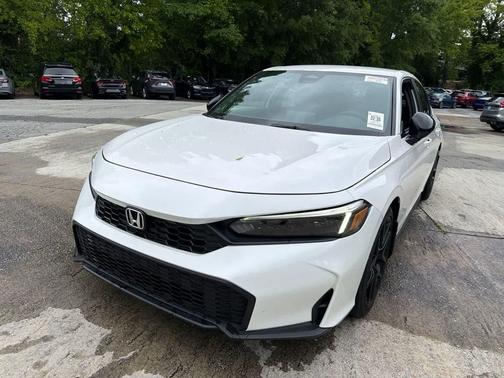 Platinum White Pearl 2025 Honda Civic Sport